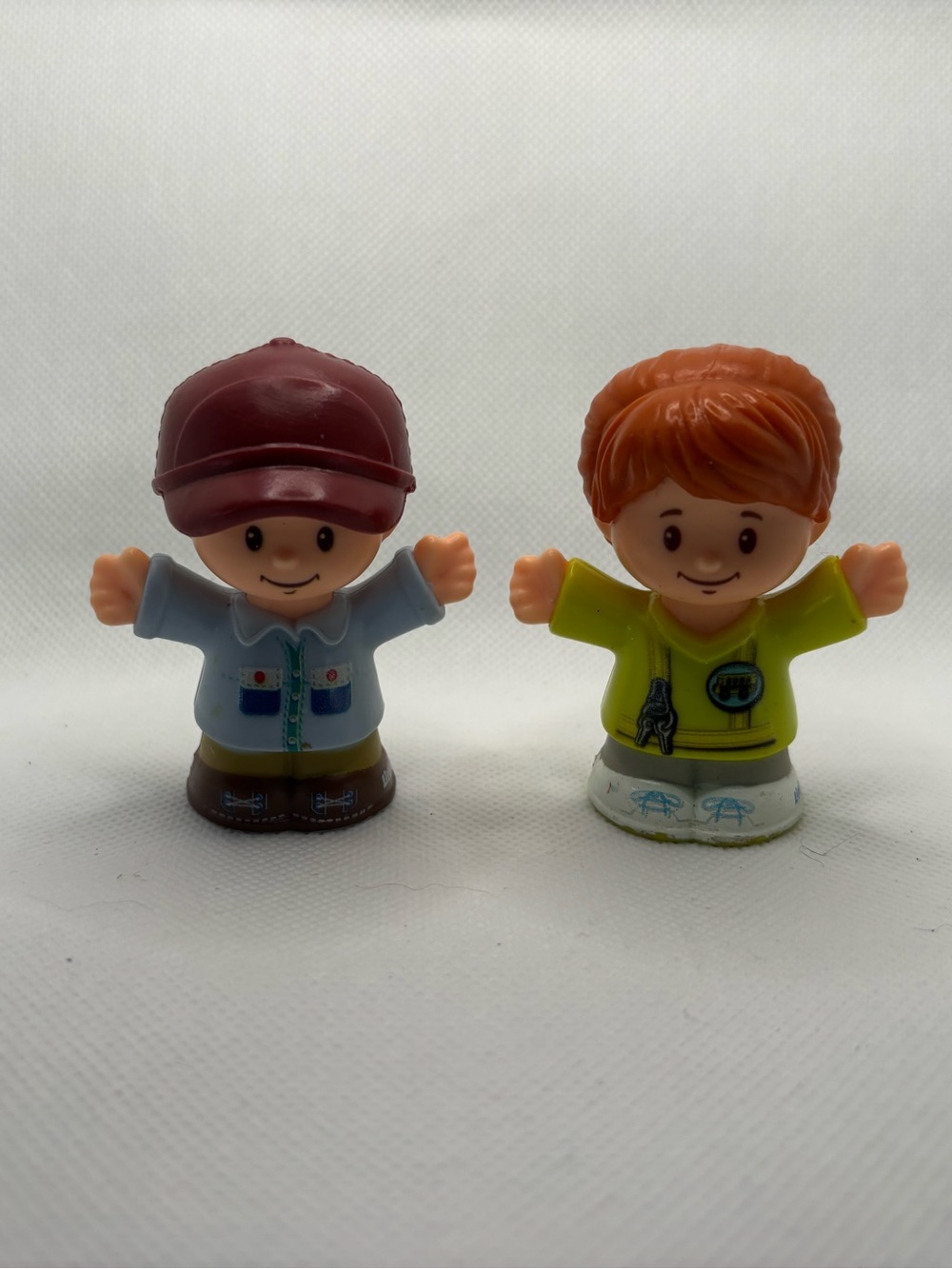 2/15$ 🦊 Fisher Price Little People Lot Of 2 Blonde Farmer Male & Bus Driver